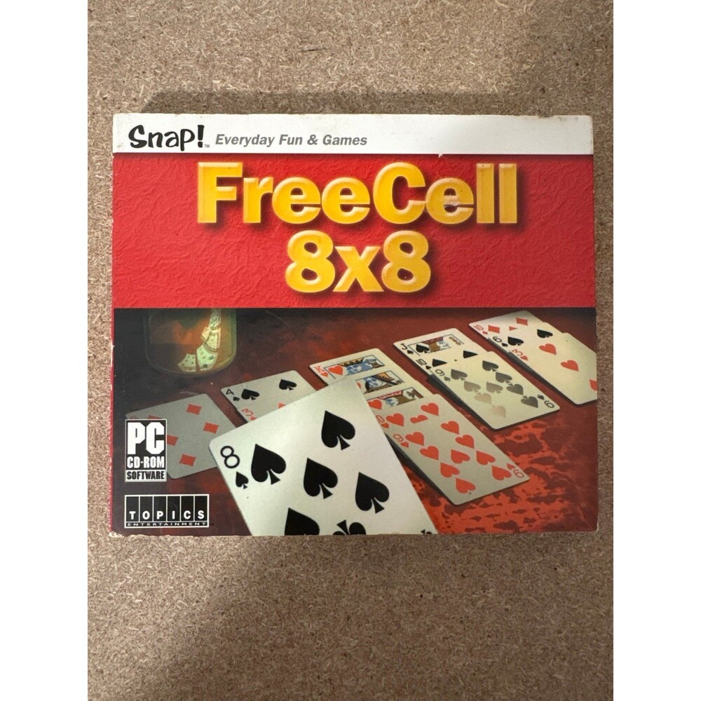 Snap Atari FreeCell 8x8 Pc Vintage Game